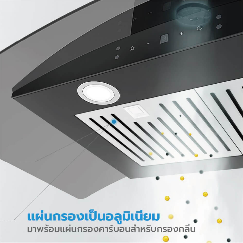 เครื่องดูดควันแบบติดผนัง MIDEA รุ่น 90V33 ขนาด 90 ซม._2